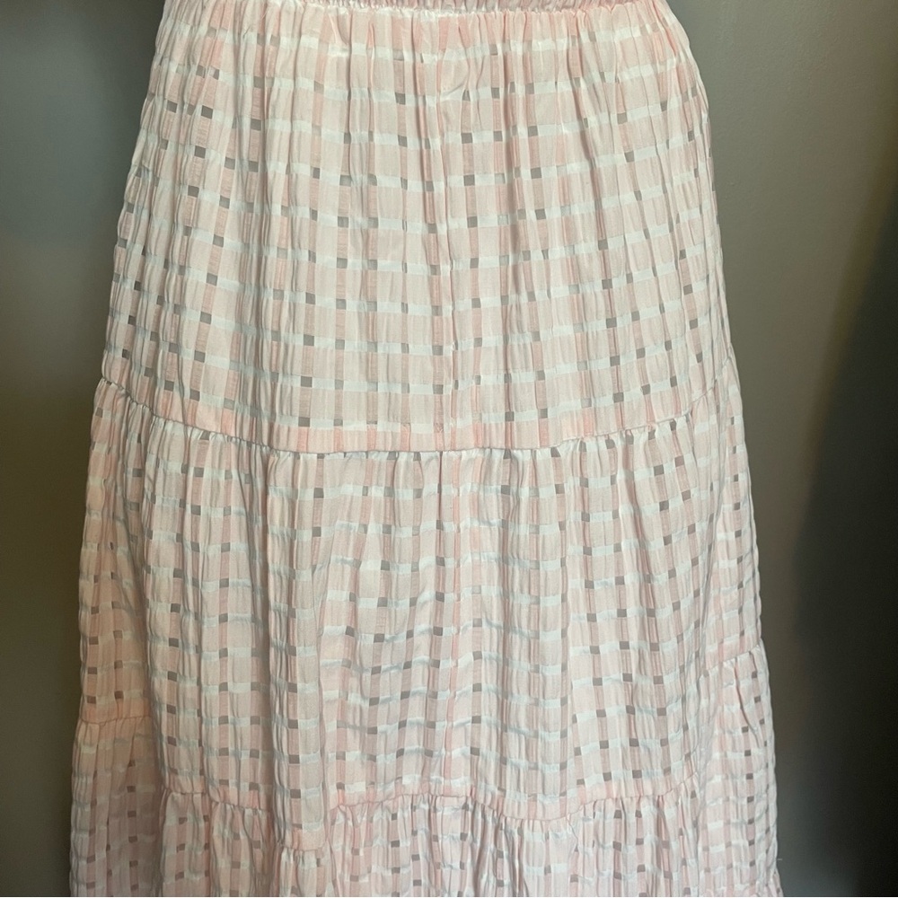 Mable Light Pink Smocked Puff Sleeve Maxi Dress - Picture 9 of 15